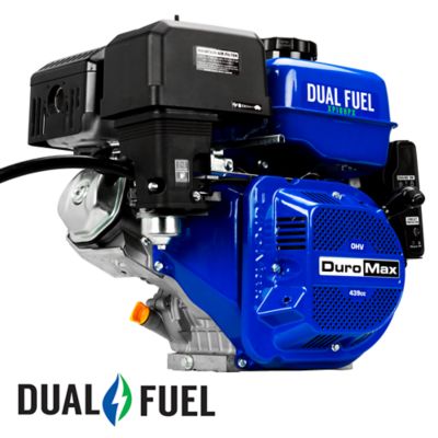 DuroMax 439Cc 1 in. Shaft Recoil/Electric Dual Fuel Engine, XP18HPX