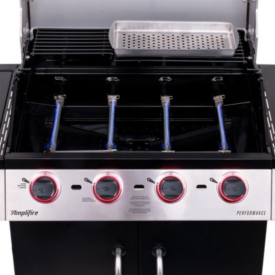 Image showing 6 th Char-Broil Performance TRU-Infrared Propane Gas Cart Grill with Cabinet, 550 sq. in., Black