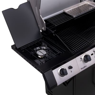 Image showing 7 th Char-Broil Performance TRU-Infrared Propane Gas Cart Grill with Cabinet, 550 sq. in., Black