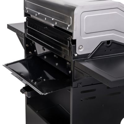 Image showing 8 th Char-Broil Performance TRU-Infrared Propane Gas Cart Grill with Cabinet, 550 sq. in., Black