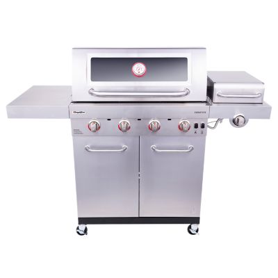 Char-Broil 4-Burner Signature Tru-Infrared Cabinet Gas Grill Cart with Window, 32,000 BTU, 535 sq. in.