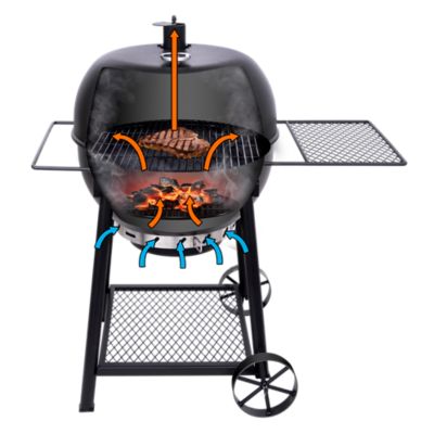 Image showing  Blackjack Charcoal Kettle Grill, 382 sq. in., Black
