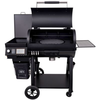 Image showing  906 sq. in. G2 Rider DLX Wood Pellet Grill and Smoker, Black