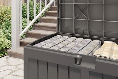 Image showing  50 gal. Resin Deck Storage Box with Seat