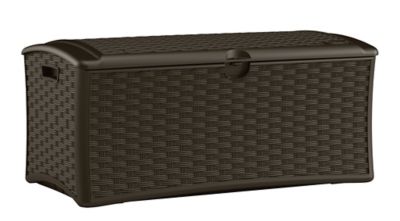 Image showing  70 gal. Wicker Deck Storage Box