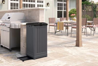 Image showing  39 gal. Resin Trash Hideaway