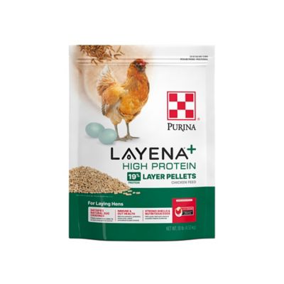 Purina Layena+ High Protein Layer Chicken Feed, 10 lb. Bag