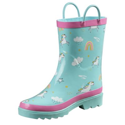 Blue Mountain Kids' Rubber Boots Unicorn Print