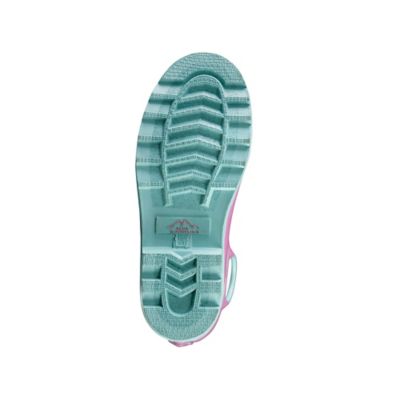 Image showing 7 th Blue Mountain Girls' Unicorn Print Mid Waterproof Rubber Boots