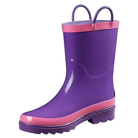 Blue Mountain Kids' Rubber Boots Purple/Pink