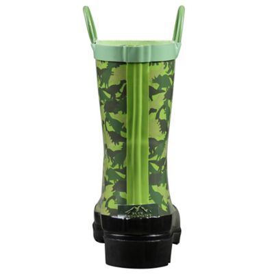 Image showing  Boys' Dino Print Mid Waterproof Rubber Boots