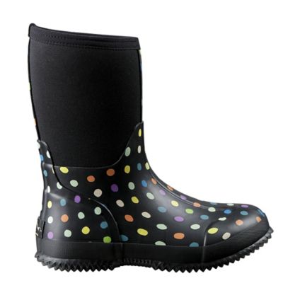 Image showing  Women's Dot Pattern Insulated Neoprene Rubber Boots
