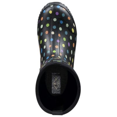 Image showing 6 th Blue Mountain Women's Dot Pattern Insulated Neoprene Rubber Boots