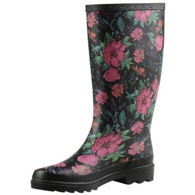 Blue Mountain Women's Rubber Boots Floral