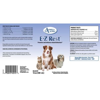 Image showing  E-Z Rest Liquid Calming Supplement for Dogs and Cats