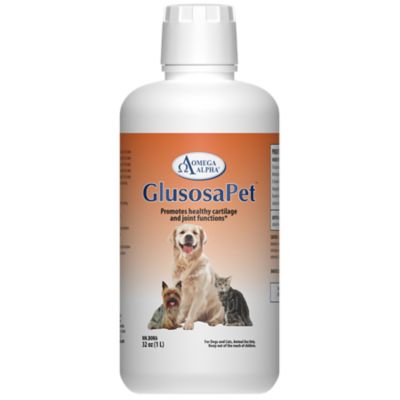 Omega Alpha GlucosaPet Liquid Cartilage and Joint Supplement for Dogs and Cats, 32 oz.