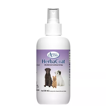 Omega Alpha HerbaCoat After-Bath Conditioner for Dogs Lavender 4 oz. Dog Skin & Coat Supplements