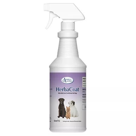 Omega Alpha HerbaCoat After-Bath Conditioner for Dogs Lavender 32 oz. Dog Skin & Coat Supplements