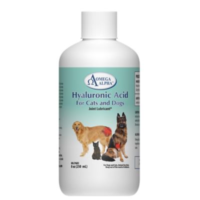 Omega Alpha Hyaluronic Acid Joint Lubricant for Cats and Dogs, 8 oz.