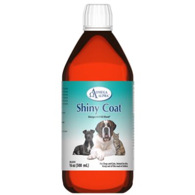 Omega Alpha Shiny Coat Omega 3-6-9 Oil Blend Supplement for Pets, 16 oz.