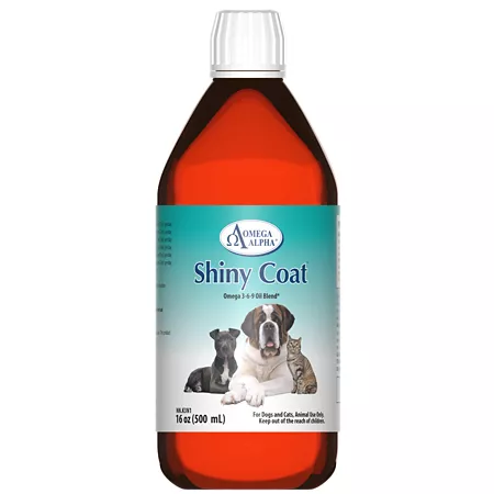 Omega Alpha Shiny Coat Omega 3-6-9 Pet Oil Blend Supplement 16 oz. Dog Skin & Coat Supplements