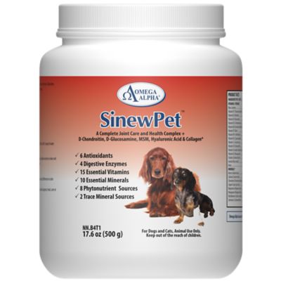 Omega Alpha SinewPet Joint Care Supplement for Cats and Dogs