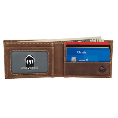 Image showing 6 th Wolverine Men's Raider Leather Front Pocket Wallet