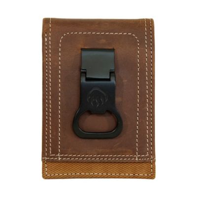 Wolverine Canvas/Leather Front Pocket Wallet