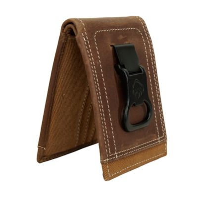 Image showing  Canvas/Leather Front Pocket Wallet