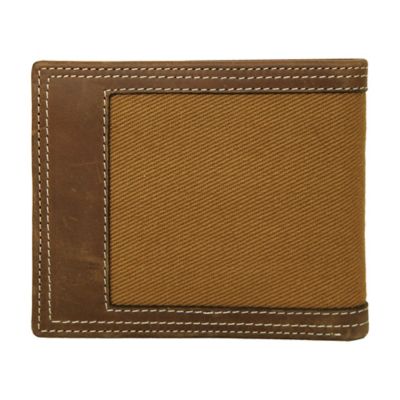 Image showing  Canvas/Leather Bifold Wallet