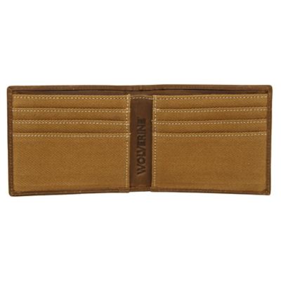 Image showing  Canvas/Leather Bifold Wallet