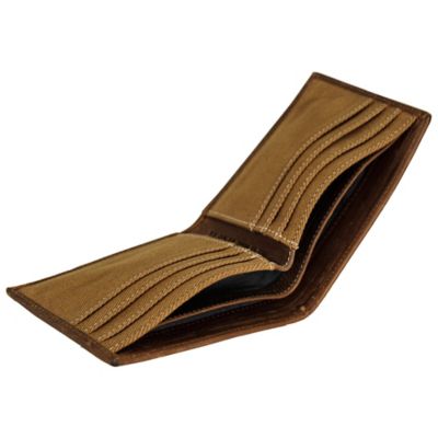 Image showing  Canvas/Leather Bifold Wallet