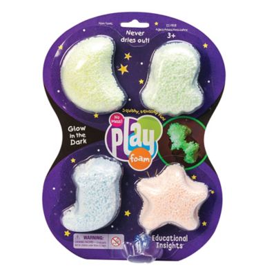 Educational Insights Glow-in-the-Dark Playfoam, 4-Pack