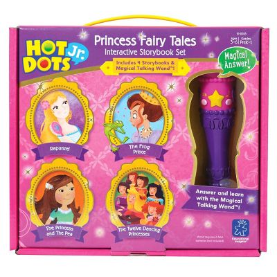 Educational Insights Hot Dots Jr. Princess Fairy Tales Set with Magical Talking Wand Pen, 2325