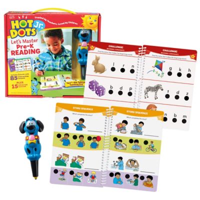 Educational Insights Hot Dots Jr. Let's Master Pre-K Reading Set with Ace Pen, 2390