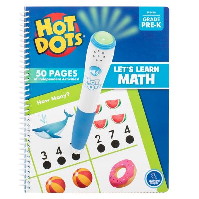 Educational Insights Hot Dots Let's Learn Pre-K Math! Activity Book