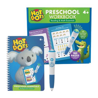 Educational Insights Hot Dots Preschool Essentials Reading & Math Workbook, 2442
