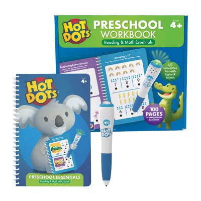 Educational Insights Hot Dots Preschool Essentials Reading and Math Workbook