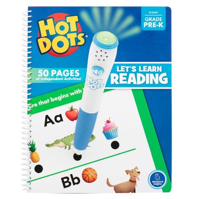 Educational Insights Hot Dots Let's Learn Pre-K Reading! Activity Book