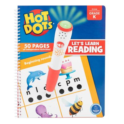 Educational Insights Hot Dots Let's Learn Kindergarten Reading! Activity Book