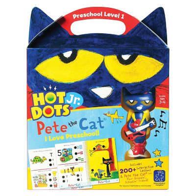 Educational Insights Hot Dots Jr. Pete the Cat I Love Preschool! Set with Pete the Cat Pen