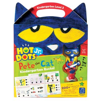 Educational Insights Hot Dots Jr. Pete the Cat Kindergarten Rocks Set with Pete Pen