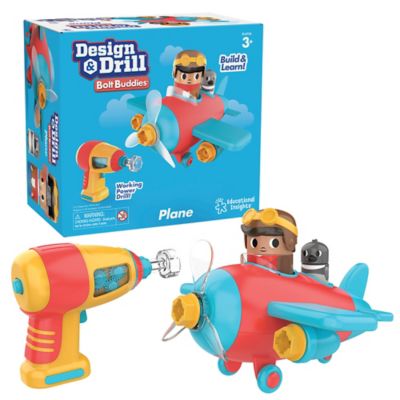 Educational Insights Design & Drill Bolt Buddies Plane, 4136