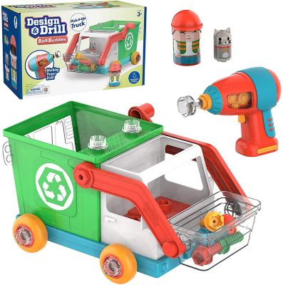 Educational Insights Design and Drill Bolt Buddies Recycling Truck