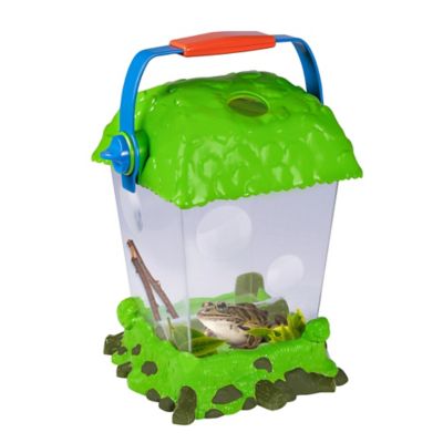 Educational Insights Geosafari Jr. Critter Habitat, 5092 We have just begun using this product, but the design and aesthetic seem well thought out! My 2 and 4 year olds will need help catching critters, but I love how easy it is for them to lock/unlock the lid and to carry it around the yard