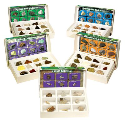 Educational Insights Complete Rock, Mineral and Fossil Playset