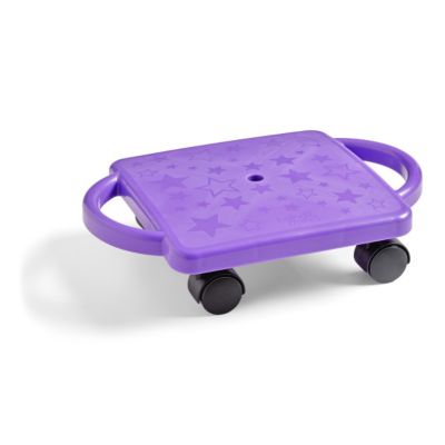 hand2mind Plastic Scooter Board with Handles, Purple