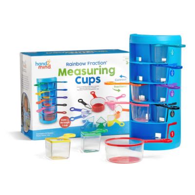hand2mind Rainbow Fraction Measuring Cups, 93399