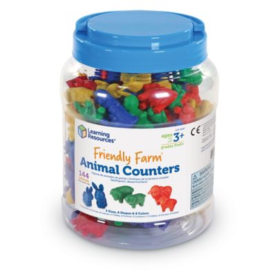 Learning Resources Friendly Farm Animal Counters, Set of 144, LER0187