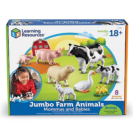 Learning Resources Jumbo Farm Animals: Mommas and Babies, LER0835